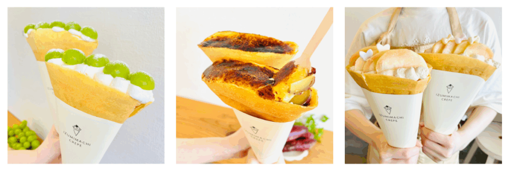 季節限定のクレープ